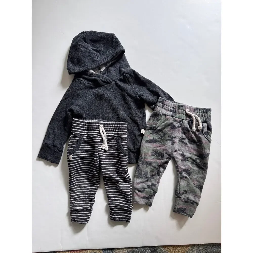 Childhoods gray hoodie & two pairs of joggers